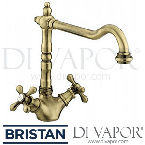 Bristan K SNK EF ABRZ Colonial Crosshead Kitchen Sink Mixer - 21/05/15 - Tap Spare Parts